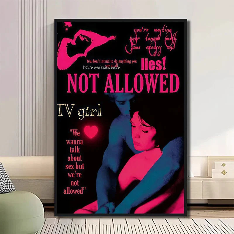 DecorBites™ Classic TV Drama Girl Art Poster Canvas