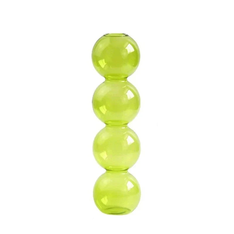 DecorBites™ Clear Glass Bubble Vase for Home Decor