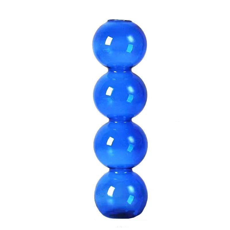 DecorBites™ Clear Glass Bubble Vase for Home Decor