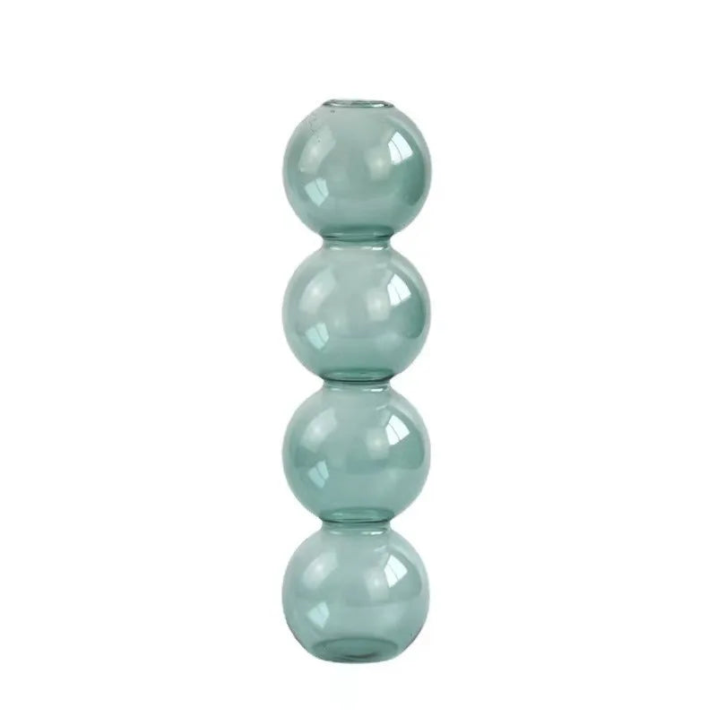 DecorBites™ Clear Glass Bubble Vase for Home Decor