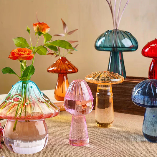 DecorBites™ Colorful Mushroom Vase - Nordic Style Home Decor