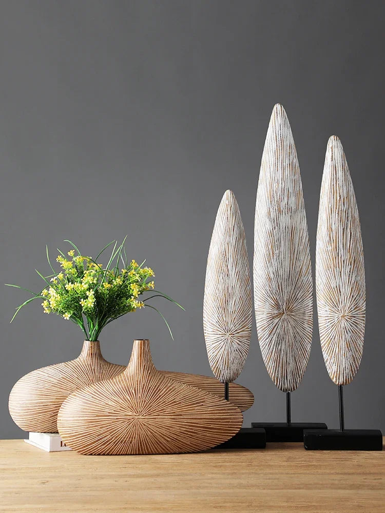 DecorBites™ Contemporary Resin Vase for Flower Arrangements