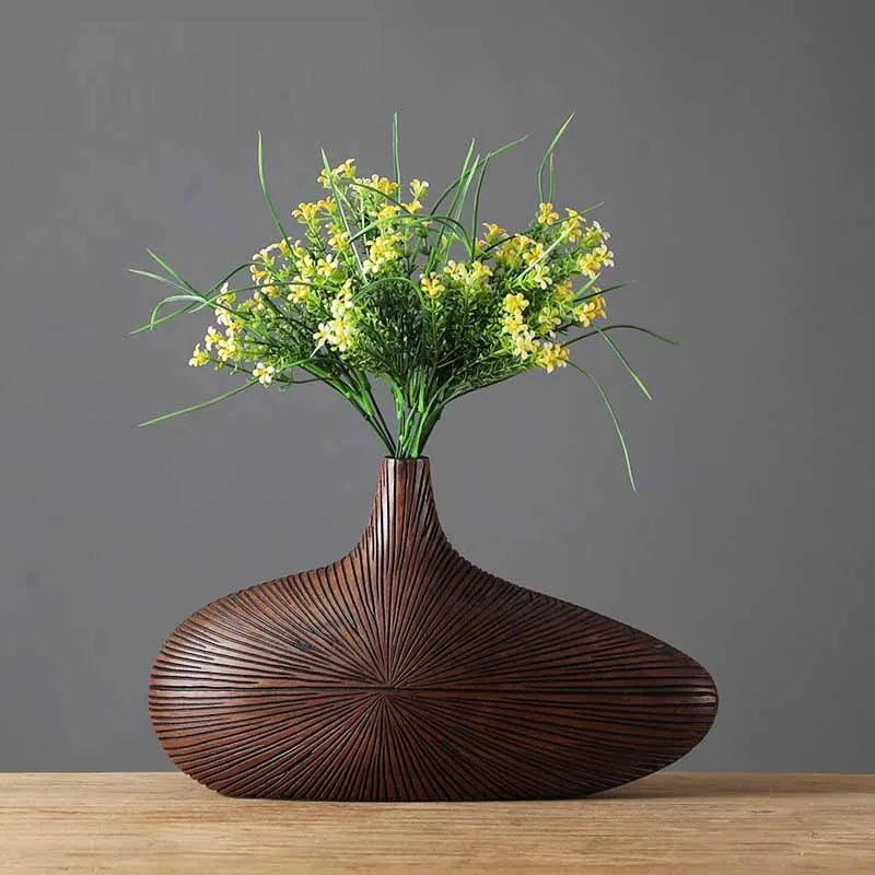 DecorBites™ Contemporary Resin Vase for Flower Arrangements