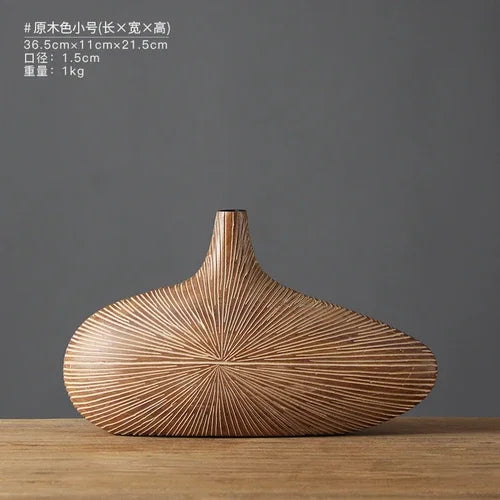 DecorBites™ Contemporary Resin Vase for Flower Arrangements