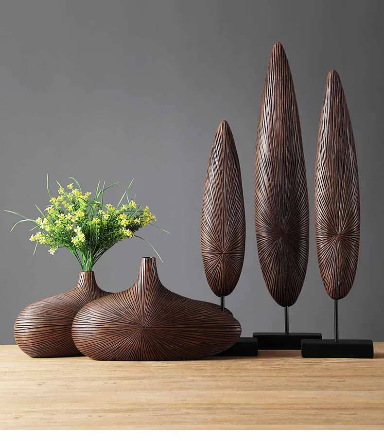 DecorBites™ Contemporary Resin Vase for Flower Arrangements