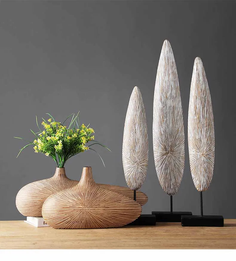 DecorBites™ Contemporary Resin Vase for Flower Arrangements