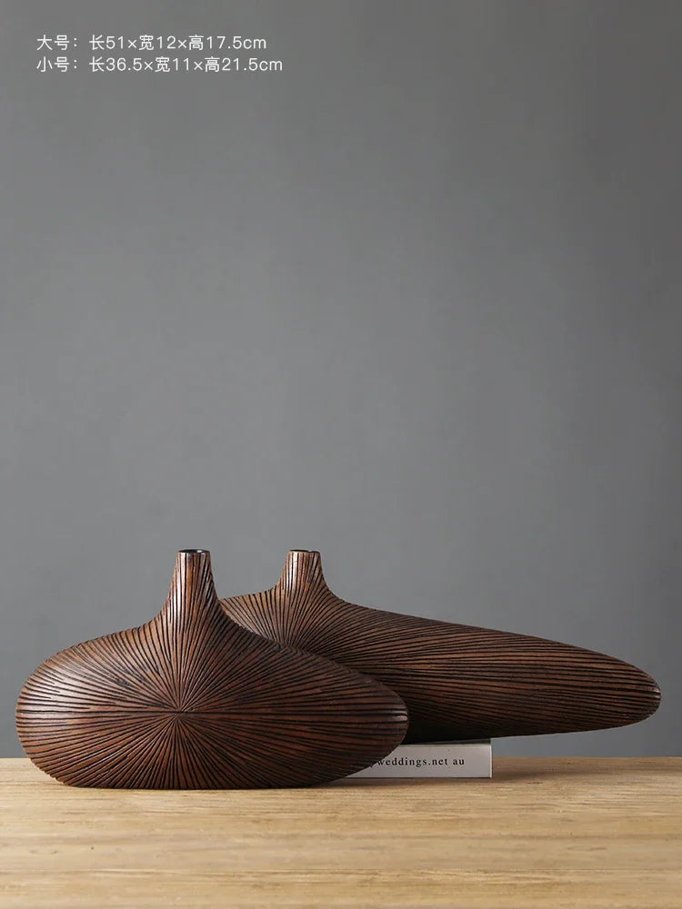 DecorBites™ Contemporary Resin Vase for Flower Arrangements