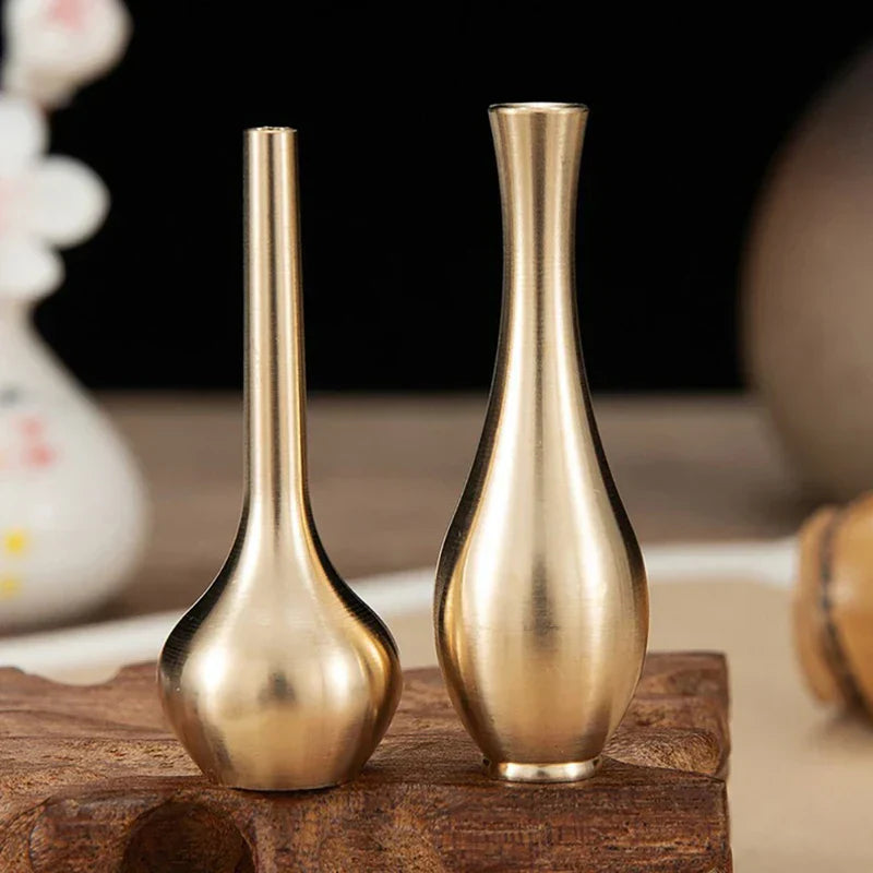 DecorBites™ Copper Gold Tall Vase - Elegant Home Decor