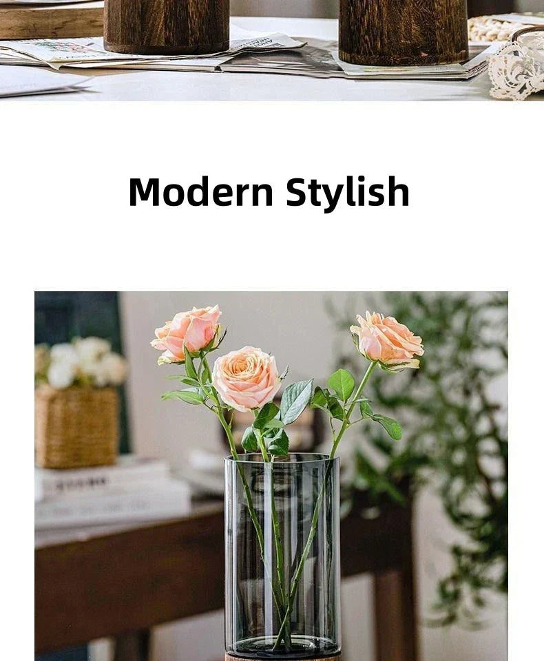 DecorBites™ Creative Retro Glass Vase for Living Room