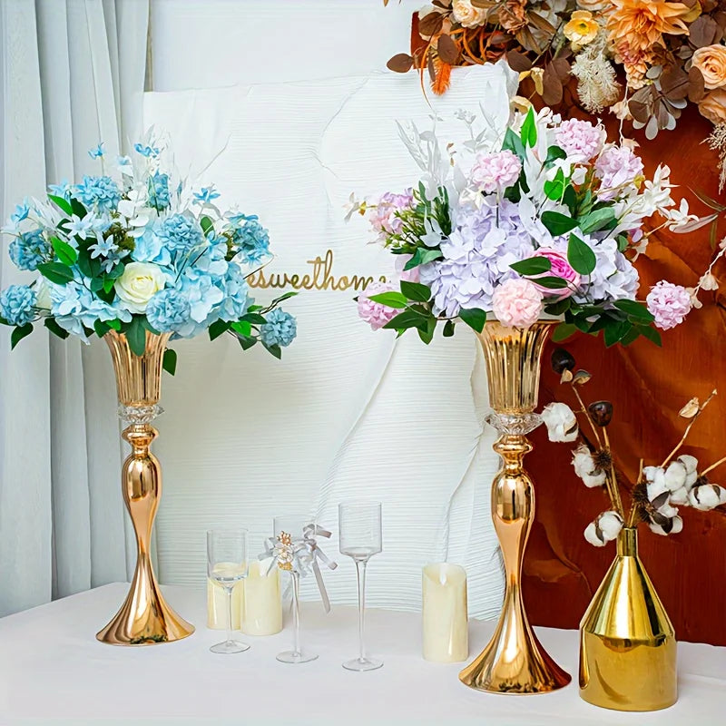 DecorBites™ Crystal Flower Stand Set, 22" Tall Metal Vases