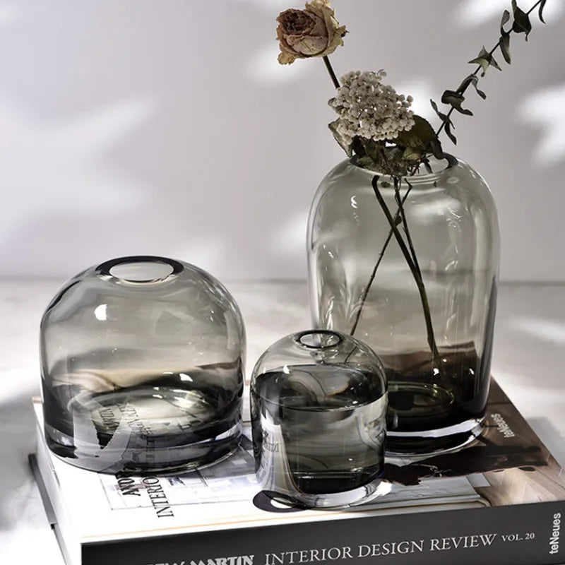 DecorBites™ Elegant European INS Glass Flower Vase