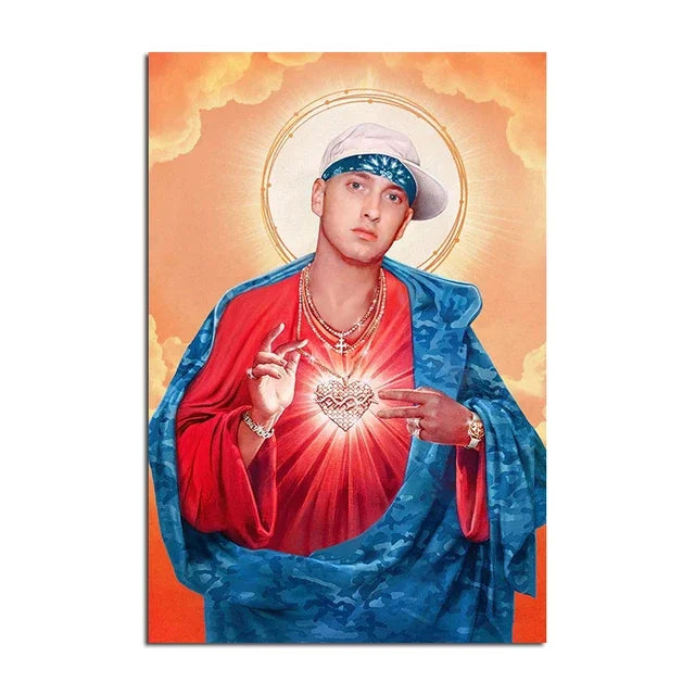 DecorBites™ Eminem Posters & Prints: Music Star Wall Art