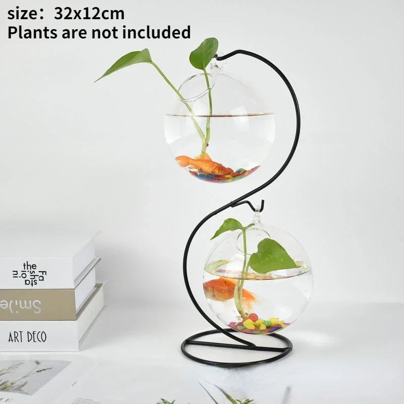 DecorBites™ Flamingo Metal Vase for Home Decor