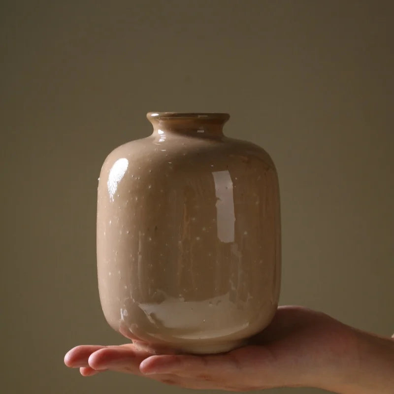 DecorBites™ Flower Decor Ceramic Vase - 13.5CM High