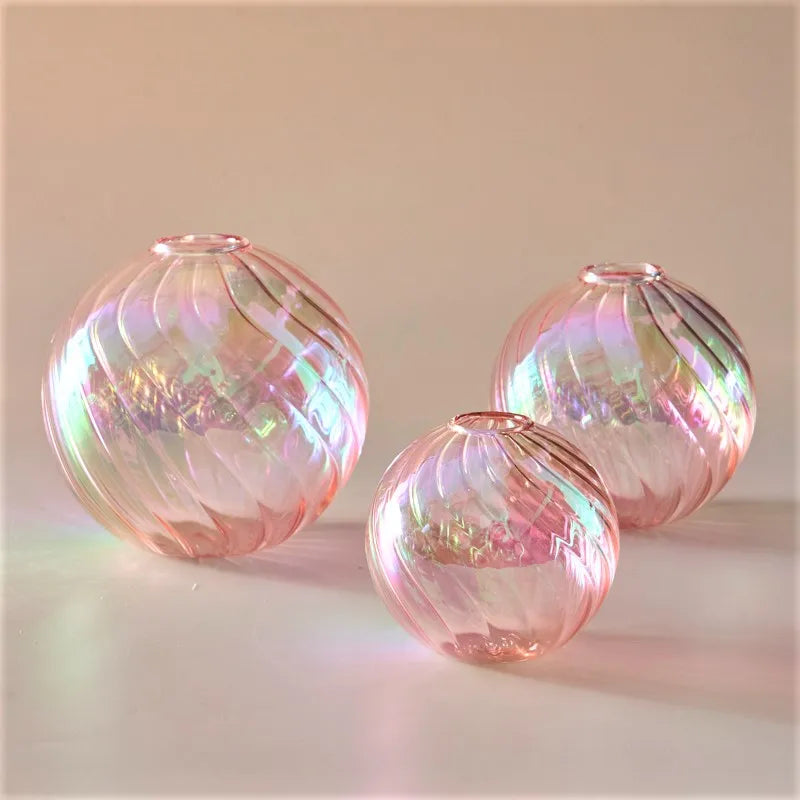 DecorBites™ Glass Ball Vases Set for Home Decor