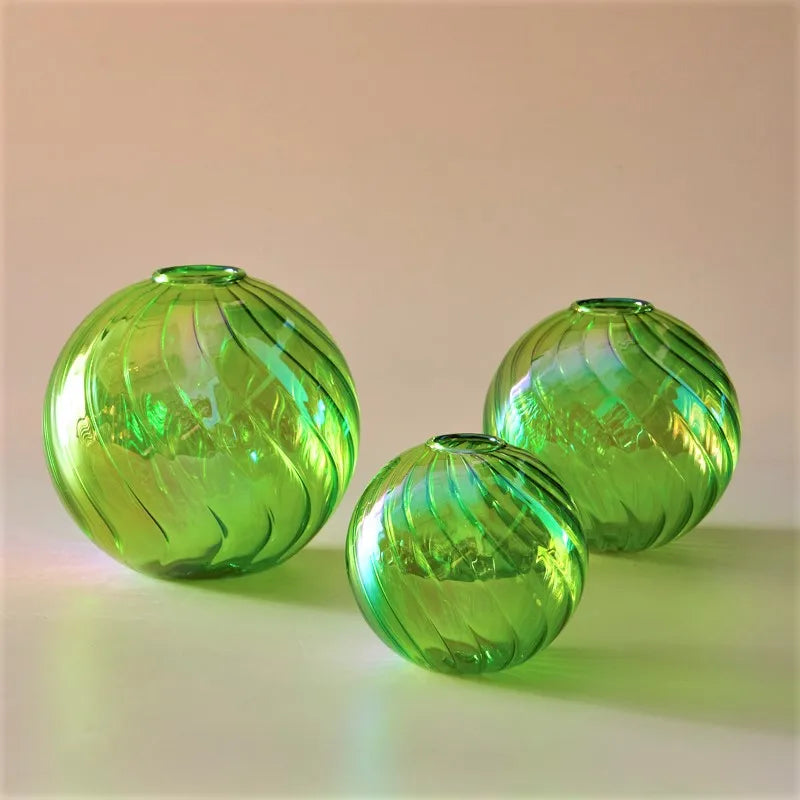 DecorBites™ Glass Ball Vases Set for Home Decor