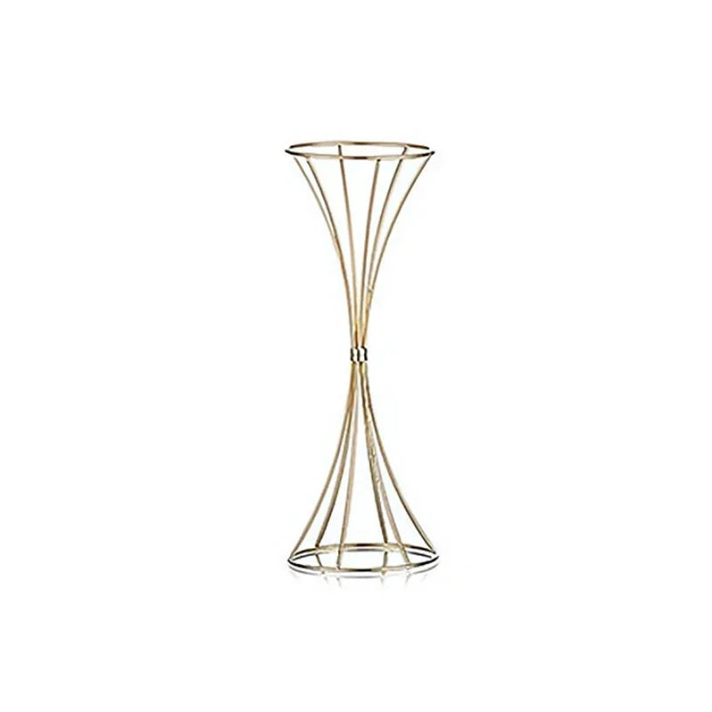 DecorBites™ Gold Iron Flower Vases - Wedding Decor