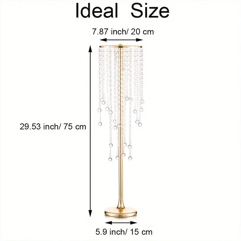 DecorBites™ Gold Metal Vases Set, Elegant 29.6" Height