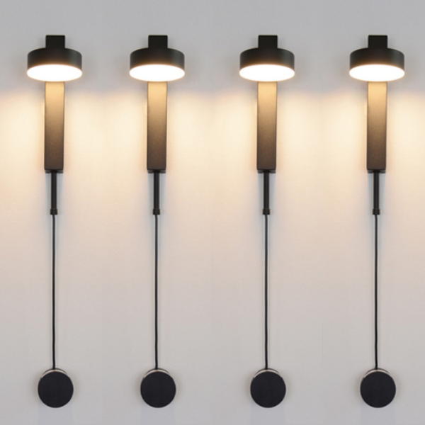 DecorBites™ Gold Wall Lamp with Dimmer Switch