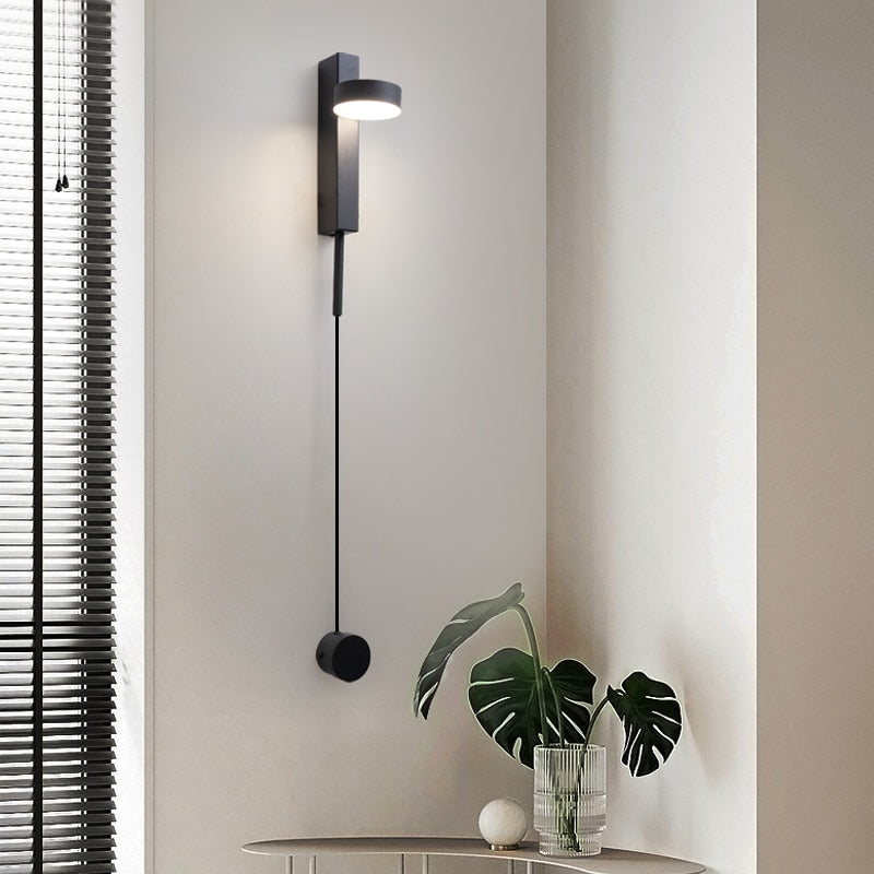 DecorBites™ Gold Wall Lamp with Dimmer Switch