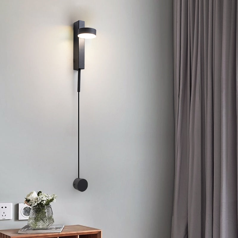 DecorBites™ Gold Wall Lamp with Dimmer Switch