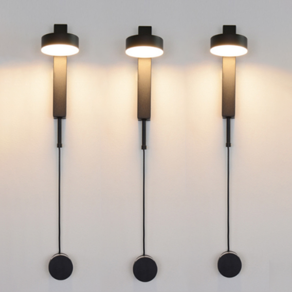 DecorBites™ Gold Wall Lamp with Dimmer Switch