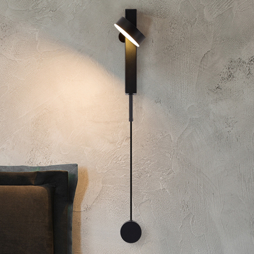 DecorBites™ Gold Wall Lamp with Dimmer Switch