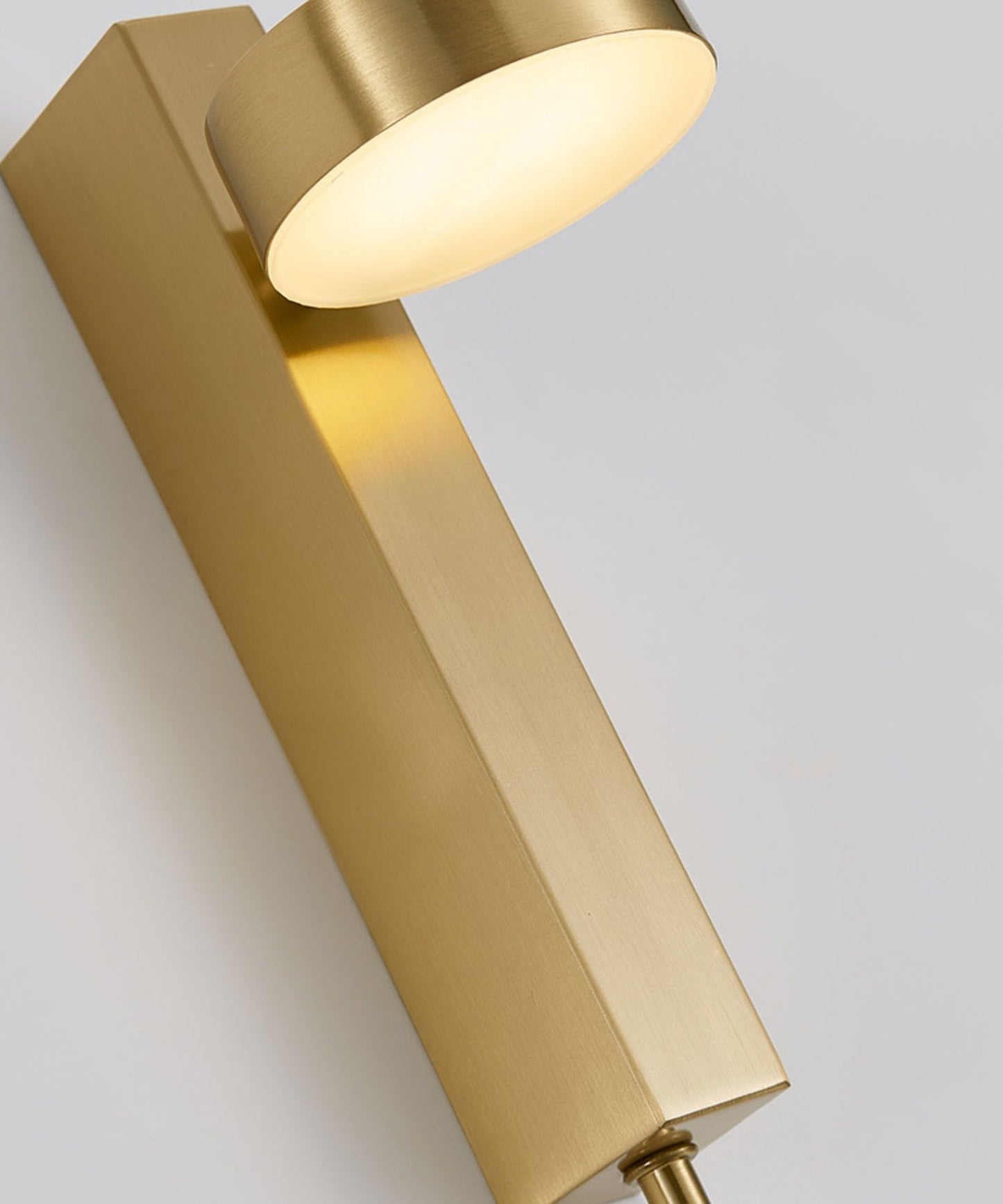 DecorBites™ Gold Wall Lamp with Dimmer Switch
