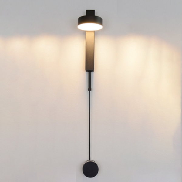 DecorBites™ Gold Wall Lamp with Dimmer Switch