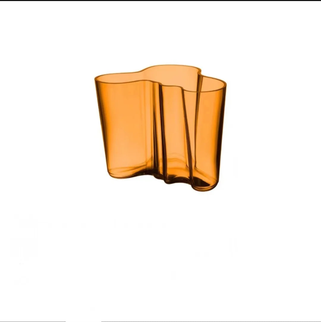 DecorBites™ Green Glass Vase for Modern Decor