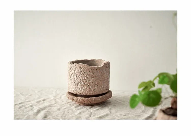 DecorBites™ Handcrafted Ceramic Vase for Flowers
