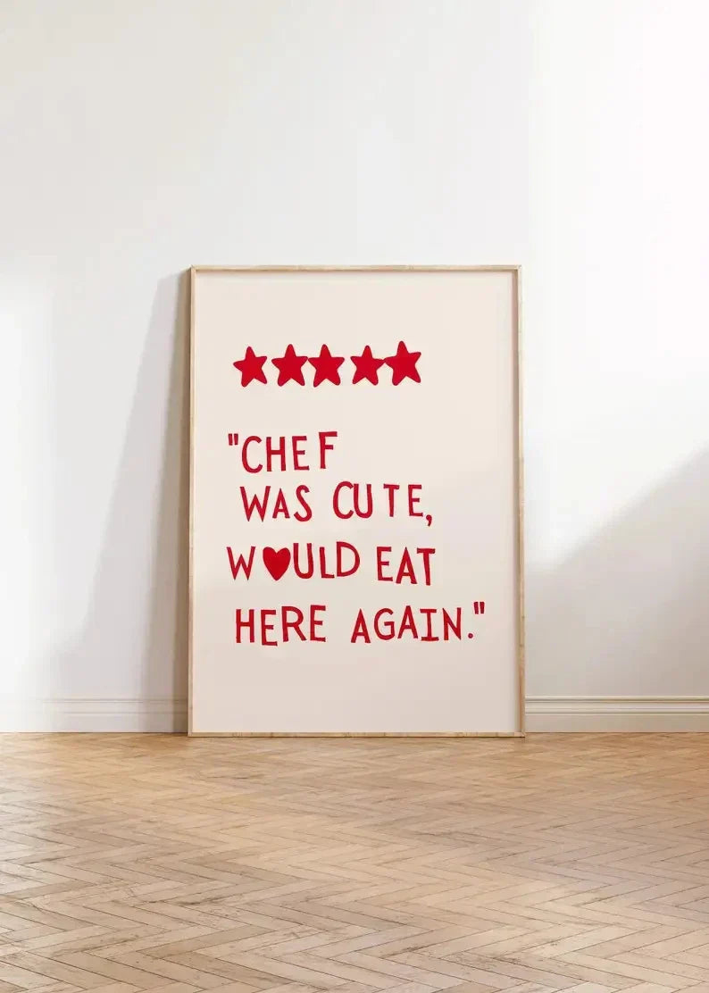DecorBites™ Heart Quote Kitchen Wall Art Painting