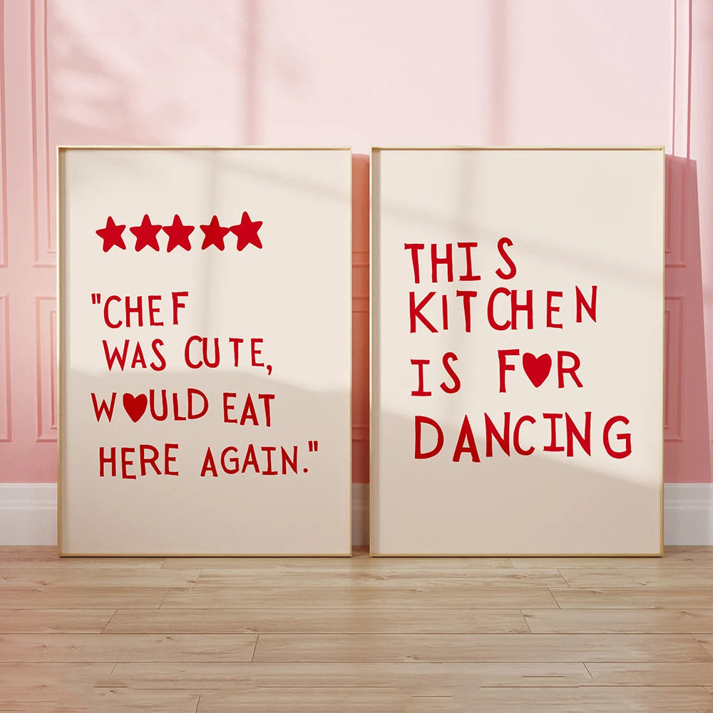 DecorBites™ Heart Quote Kitchen Wall Art Painting