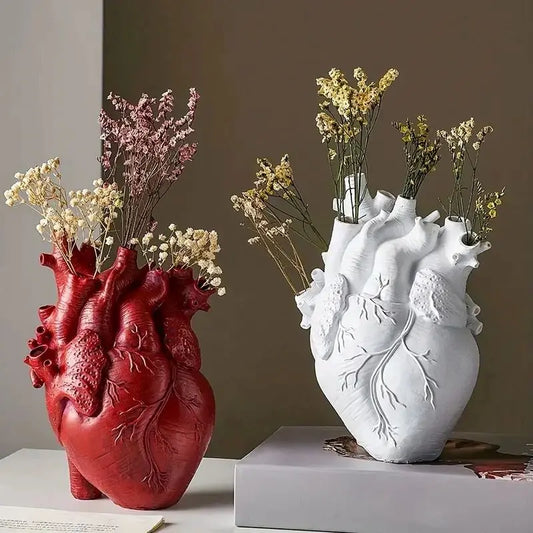 DecorBites™ Heart Shape Resin Vase - 4 Colors