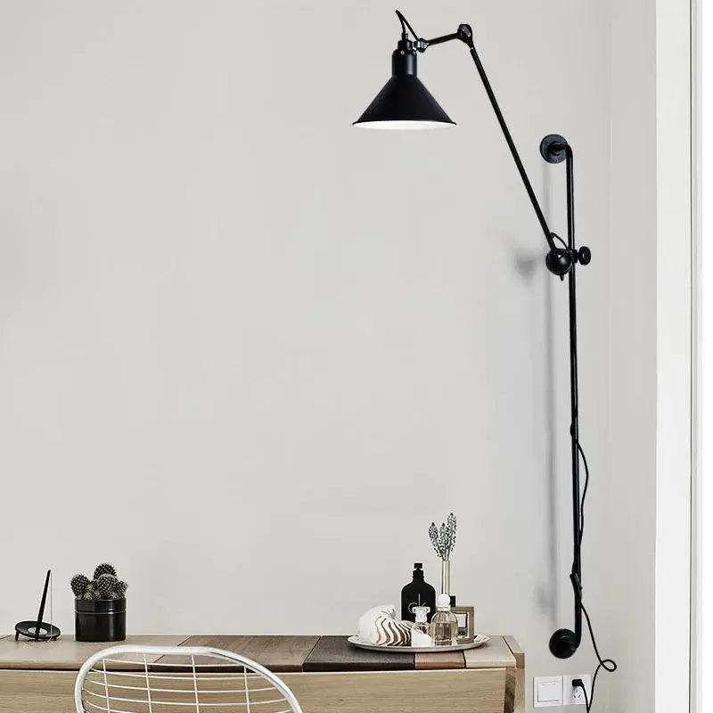 DecorBites™ Industrial Plug In Wall Sconce - Haley
