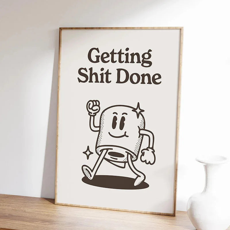 DecorBites™ Inspirational Quote Poster for Home or Office