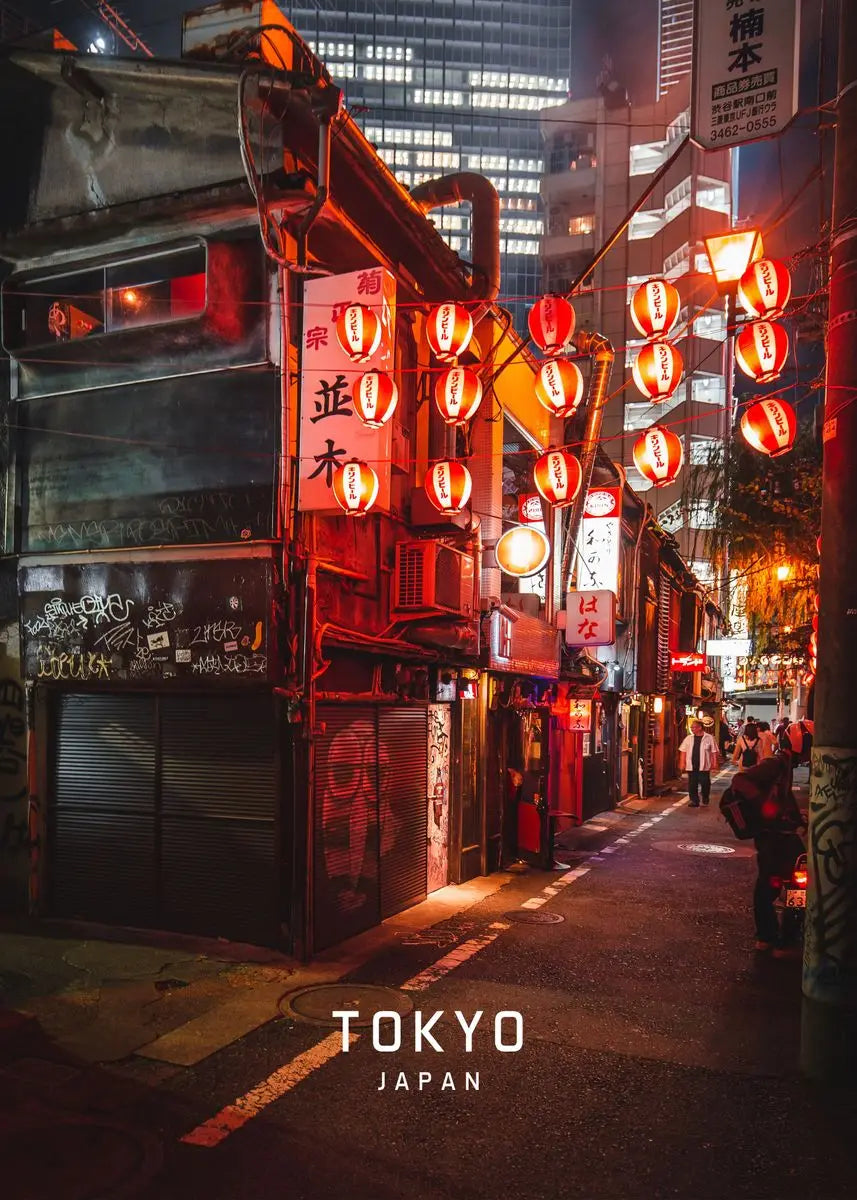 DecorBites™ Japanese City Landscape Canvas Wall Art