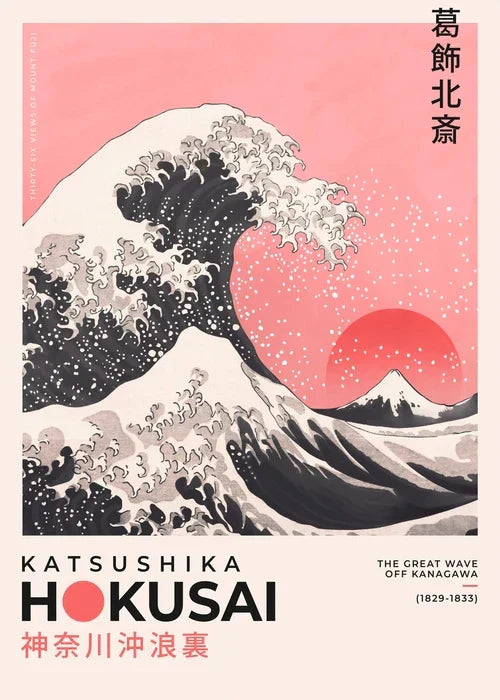 DecorBites™ Japanese Hokusai Canvas Art Print for Home Decor
