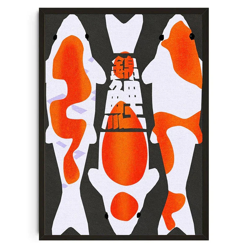 DecorBites™ Japanese Koi Cat Abstract Animals Canvas Wall Art