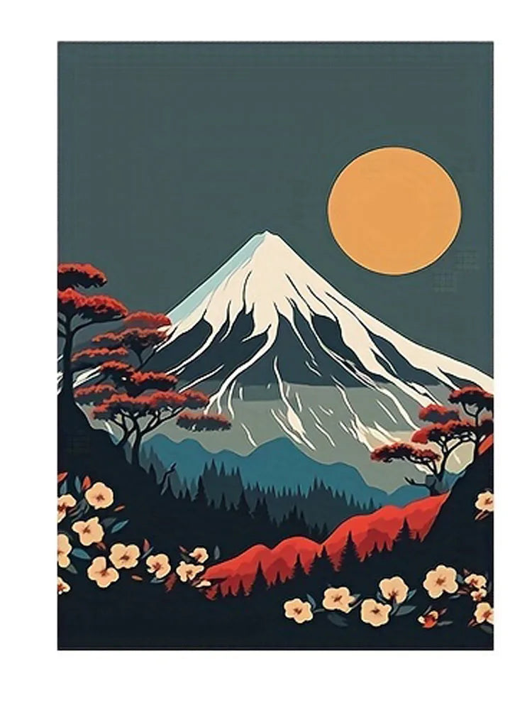 DecorBites™ Japanese Nature Landscape Canvas Wall Art