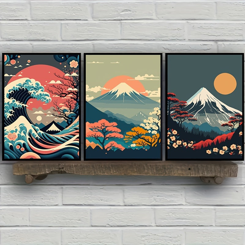 DecorBites™ Japanese Nature Landscape Canvas Wall Art