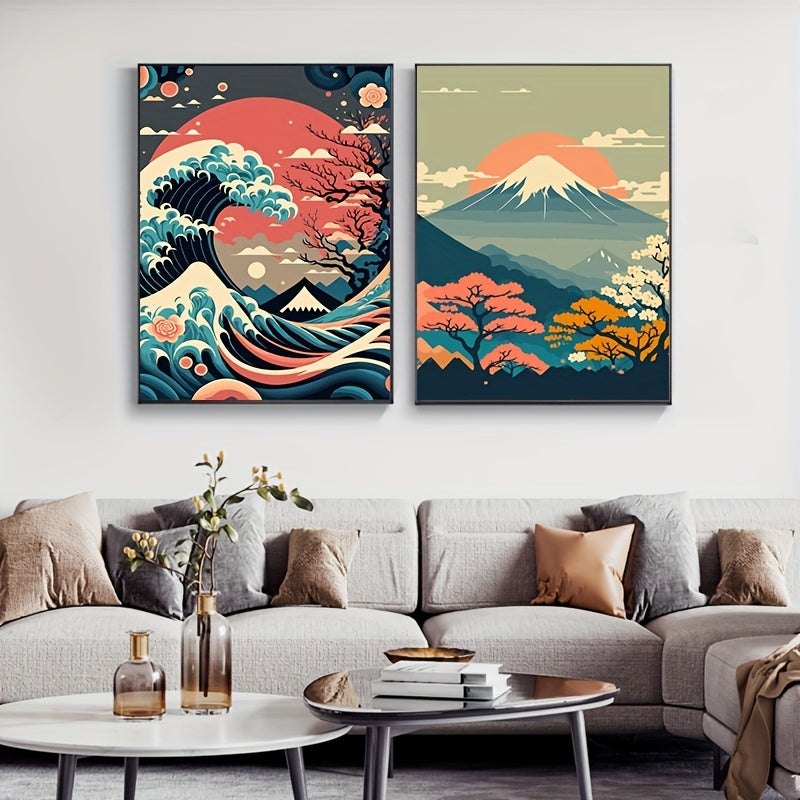 DecorBites™ Japanese Nature Landscape Canvas Wall Art