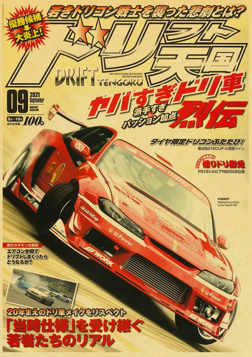 DecorBites™ JDM Retro Racing Car Poster Prints