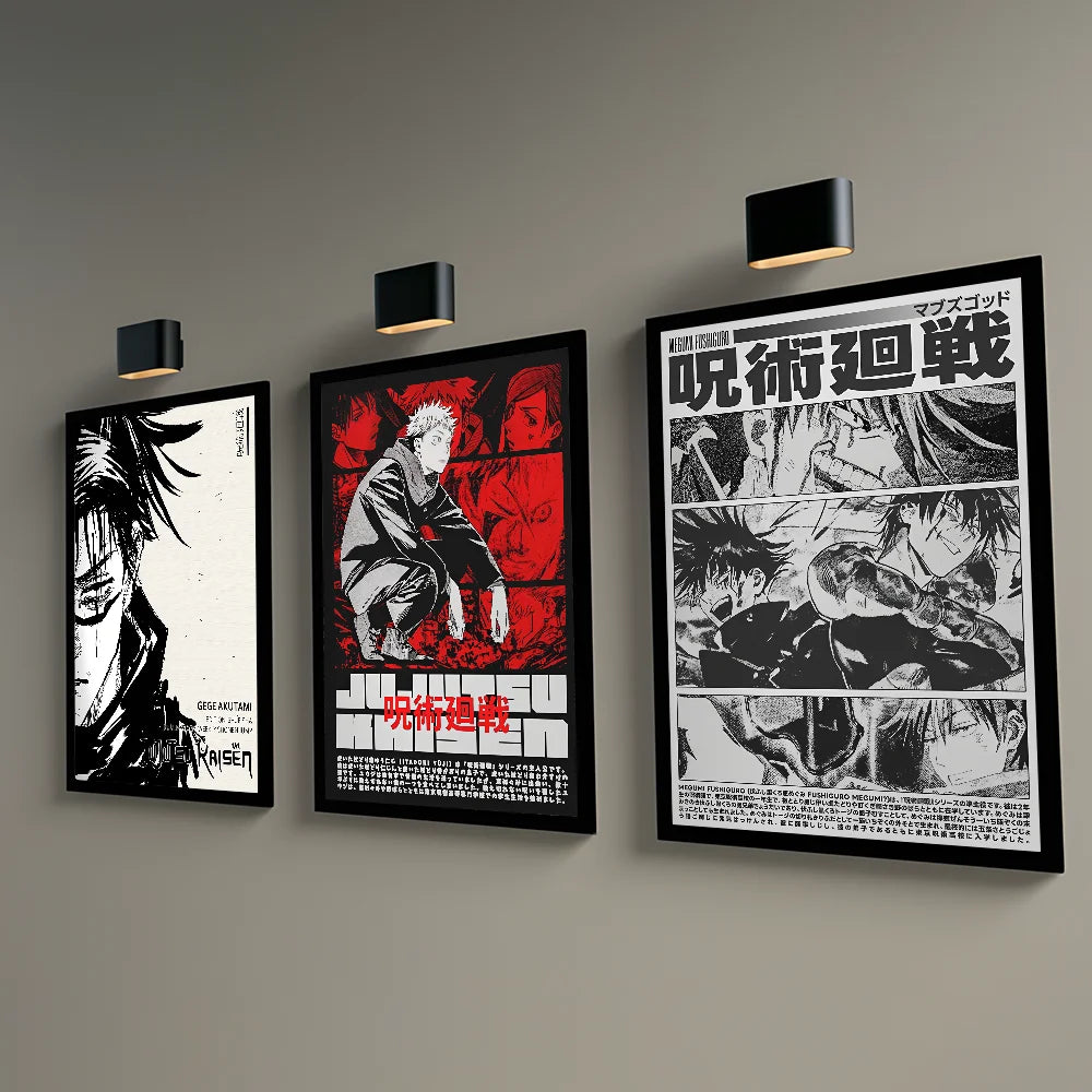 DecorBites™ Jujutsu Kaisen Anime Poster Wall Art