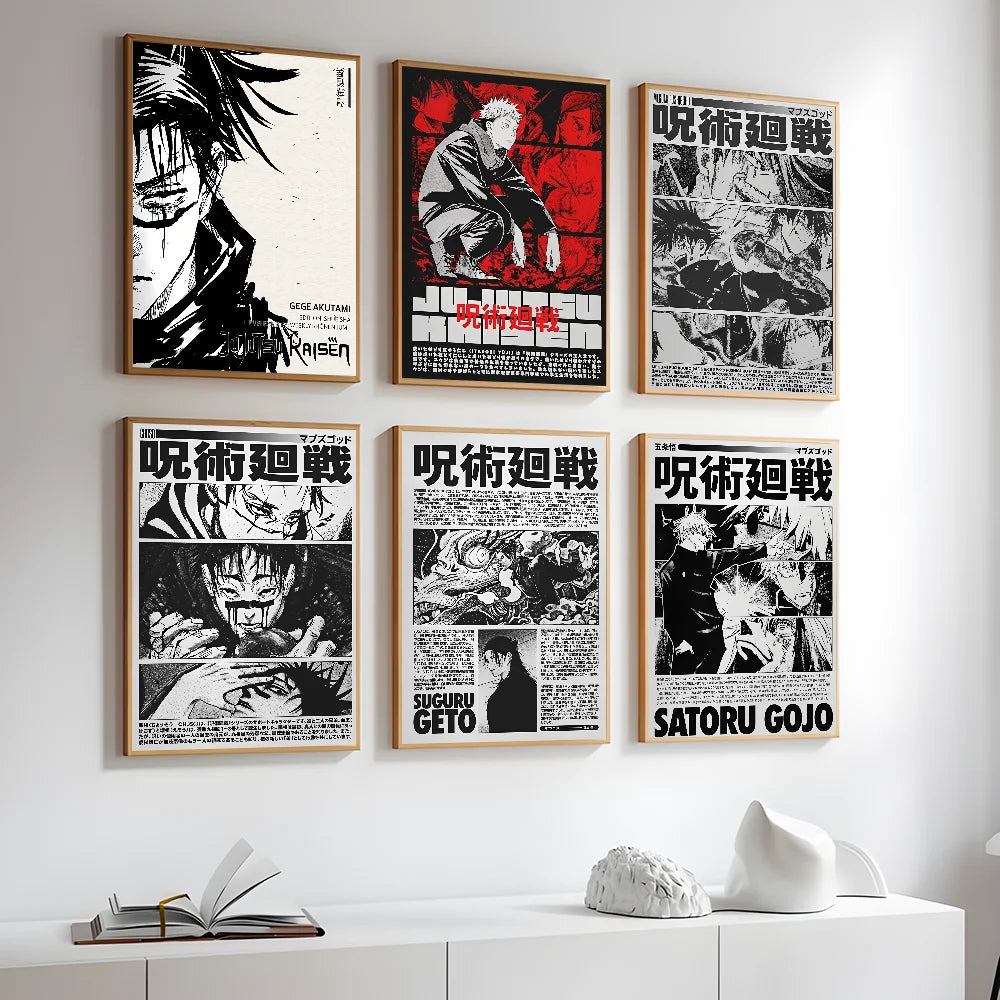 DecorBites™ Jujutsu Kaisen Anime Poster Wall Art
