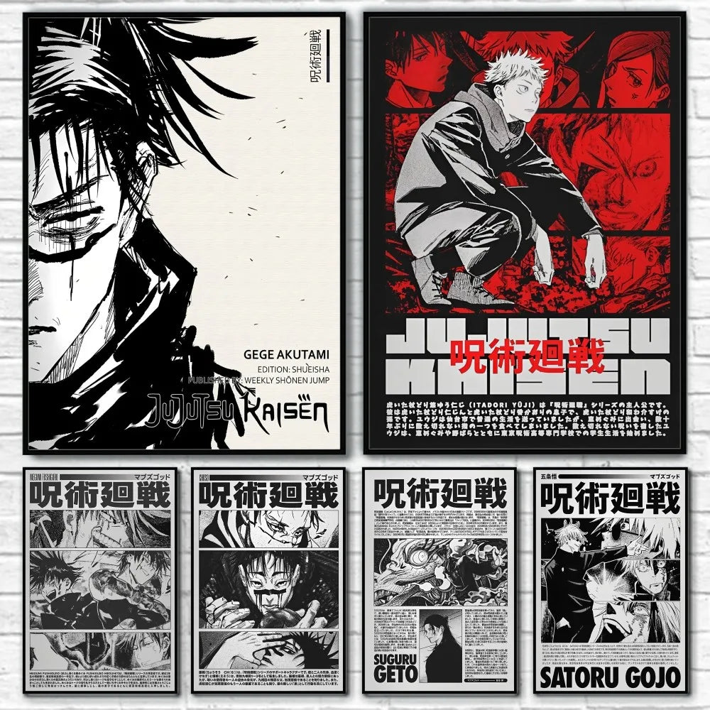 DecorBites™ Jujutsu Kaisen Anime Poster Wall Art