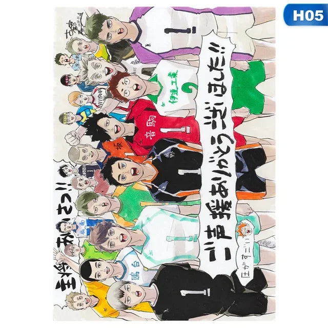 DecorBites™ Kids Haikyuu Volleyball Anime Canvas Poster