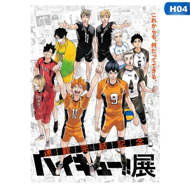 DecorBites™ Kids Haikyuu Volleyball Anime Canvas Poster