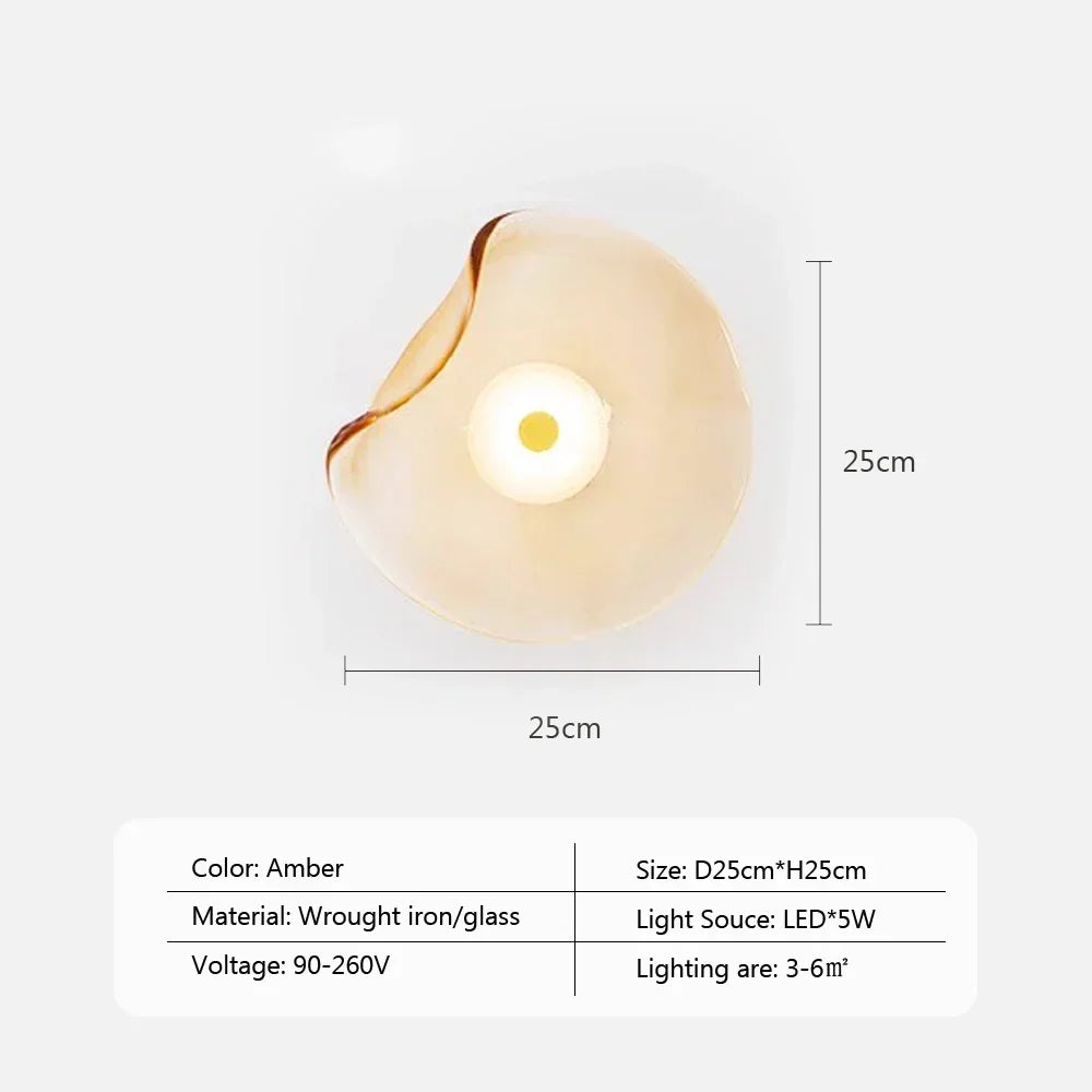 DecorBites™ LED Glass Wall Lamp