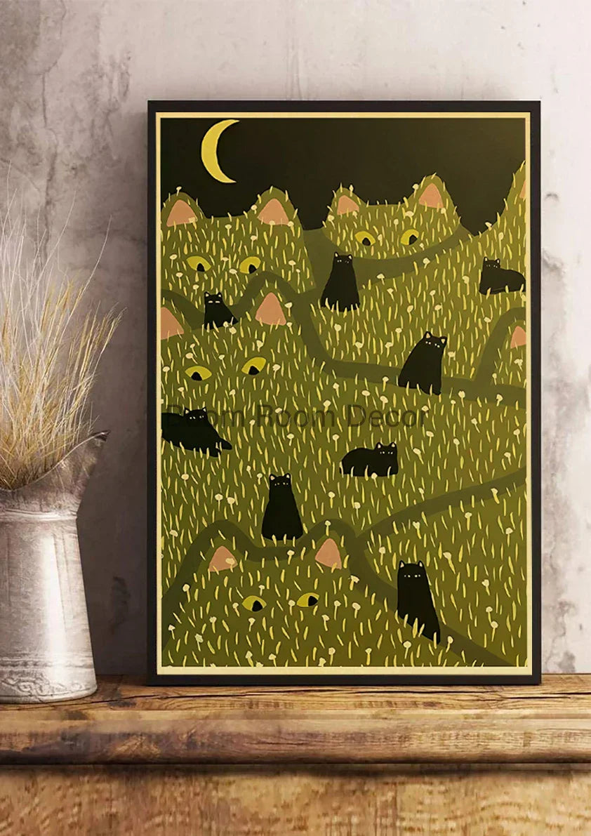 DecorBites™ Lover Cat Paper Poster for Home Decor